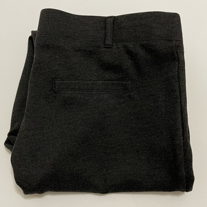 Betabrand Straight-Leg Classic Dress‎ Pant Yoga Pant in Charcoal Large Petite